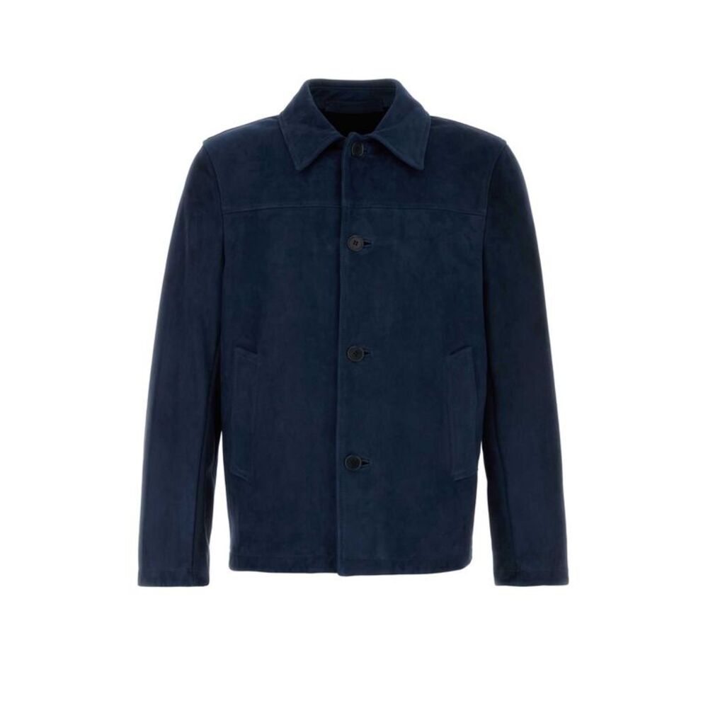 Santoro Men Blue Suede Jacket